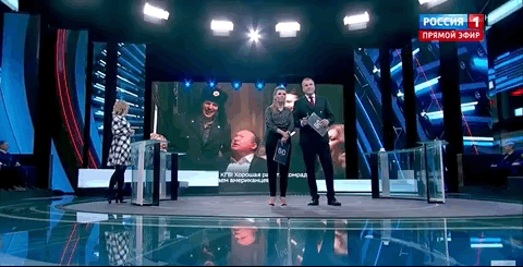 "We could watch this for a long time," the host said, "but it's not funny anymore."