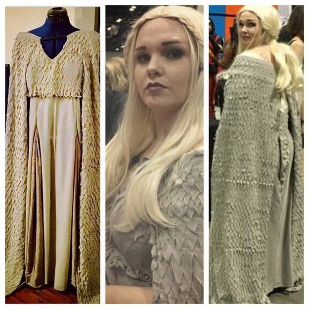 open lace back dress Game of Thrones Rhaenyra Targaryen House of the Dragon Cosplay Costume –  TrendsinCosplay main image 1