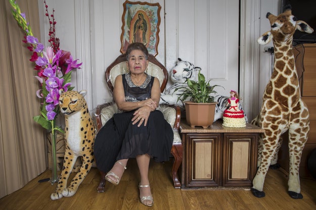 "I got the idea to shoot this series after a friend's mother asked me to take a portrait of her so she could send it to her family in Mexico. From there, I started working on the idea of doing a project about grandmothers, and I started doing it with close friends' abuelas I already knew," Cinthya told BuzzFeed.