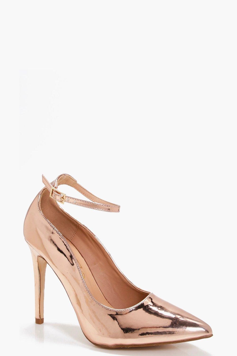 boohoo rose gold shoes