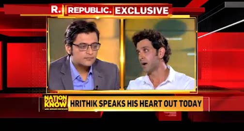 13 Weird And Noteworthy Things That Happened During Hrithik Roshan S Interview With Arnab Goswami So far people were subjected to only kangana's version. interview with arnab goswami