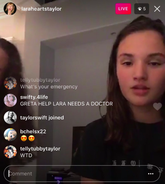 She joined one fan's livestream...