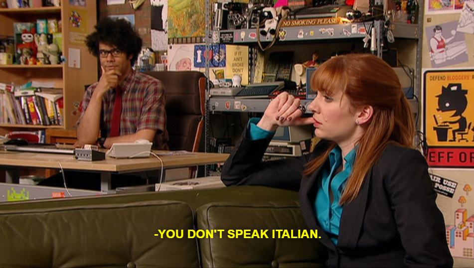 She speaks italian. It crowd Джен. Джен компьютерщики. It crowd актриса. It crowd Джен влюбилась.