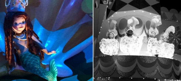 A Disneyland Paris employee was trapped under a boat when the It's A Small World ride turned on while he was cleaning it.