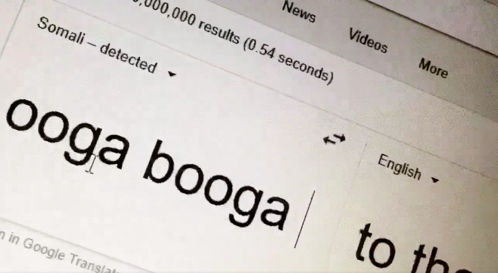 Google Translate Thinks "Ooga Booga Wooga" Is Somali And People Are
