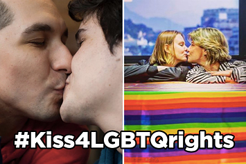 Está rolando um beijaço no Instagram pelos direitos LGBT na Rússia