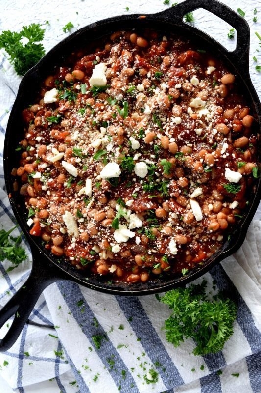 Spicy White Bean and Tomato Skillet