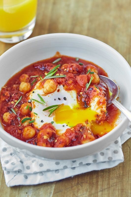 Single Serve Microwave Shakshuka