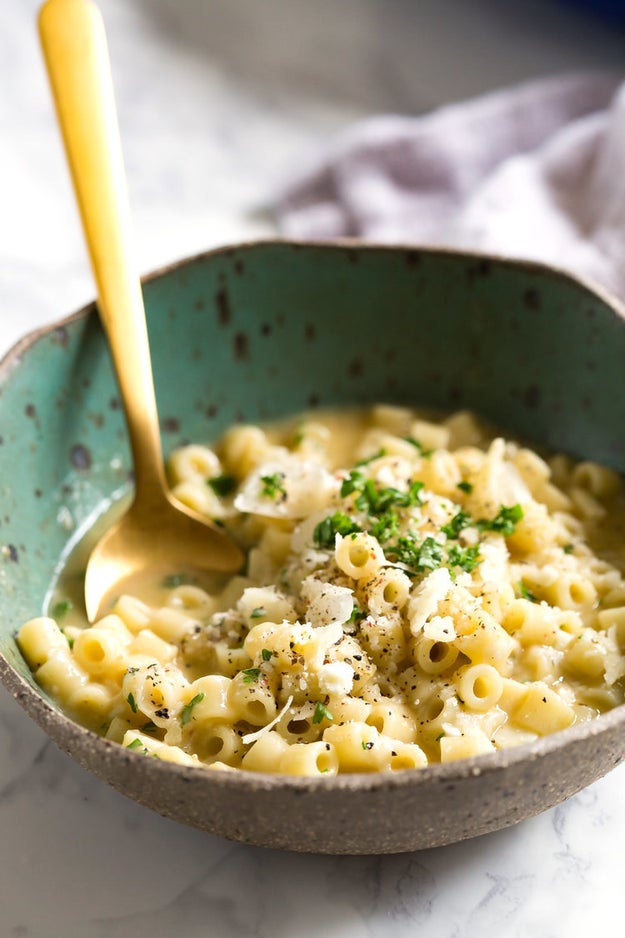 Cozy Pasta Parmesan Soup