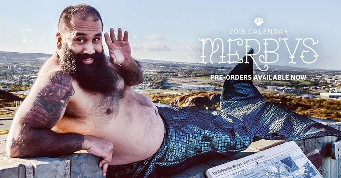These Bearded Dudes Made A Sexy Mermaid Calendar And It's Glorious