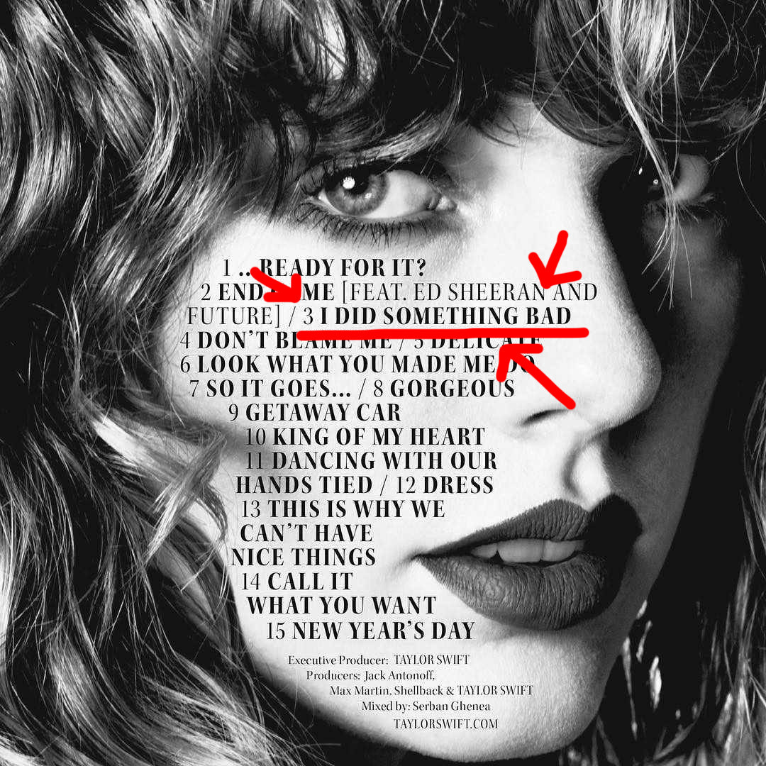 I Did Something Bad - Taylor Swift escrita como se canta