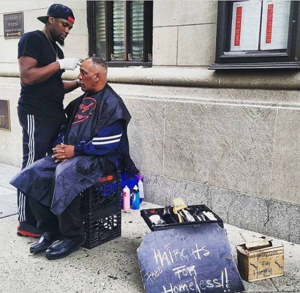 This Barber Was Giving Free Haircuts To Homeless People So A