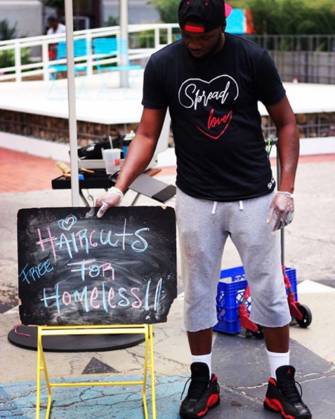 He said that there've been many sacrifices, like taking public transportation instead of owning a car, to fulfill his passion of helping people, "but I vow to make it work." Companies and everyday people have also donated hair products and money through PayPal to show their support.