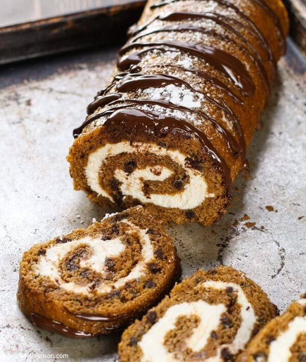 A simple addition of chocolate chips makes this pumpkin roll extra special. Try it with bittersweet or dark chocolate chips to balance the sweetness and you'll have a new holiday favorite. Get the recipe here.