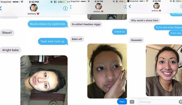 This girl, who sent her boyfriend into a panic with this savage prank: