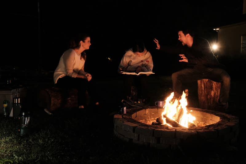 Amy is still rattled by Reese's report. She thinks Reese might like her more if she acts fun and carefree, like Kevin. So she sets up a camping trip in their yard at home, complete with a cozy tent and fire pit. So sweet! Reese has her nose in a book and acts like a typical grumpy teenager. Kevin jumps on a log and excitedly joins the camping trip. Amy hoped it would be more of a mother-daughter bonding occasion, but Kevin crashes their party with his guitar in tow. It reminds him of the good old days, since the twins used to do this as kids.Amy brings all the treats you need to make smores and Kevin start shoving marshmallows up his nose. Does Reese really want to write her report on this goofball? She eventually gets annoyed and leaves to do her homework inside. You can't help but wonder if Kevin is acting extra silly to encourage Reese to write about her brilliant mom instead. He also continues postponing their interview for the project. Later that week, Reese waits at the diner for Kevin. She's looking glum, so Tyler brings her a milkshake. It's not what she ordered, but it's what she needs. She wants to ask Tyler questions about Kevin, so he takes a seat.Tyler tells Reese about all sorts of accomplishments she can use in her history report. With each impressive task mentioned, Tyler starts to remember that Amy was actually the one behind all of the good deeds. He must've mixed it up because of the twin thing. He wonders if Reese can write about Amy and Kevin, since they're kind of like a double package. This is why we love Tyler. He is such a sweetheart! He acts aloof, but is aware of everyone and everything. He's like a kindness ninja! Reese finally realizes she should write about her mom instead. She rushes home to tell her mom the news.
