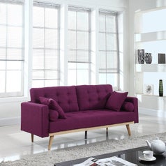 purple sofa