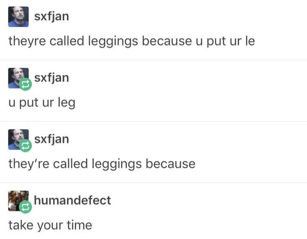 The origin of leggings: