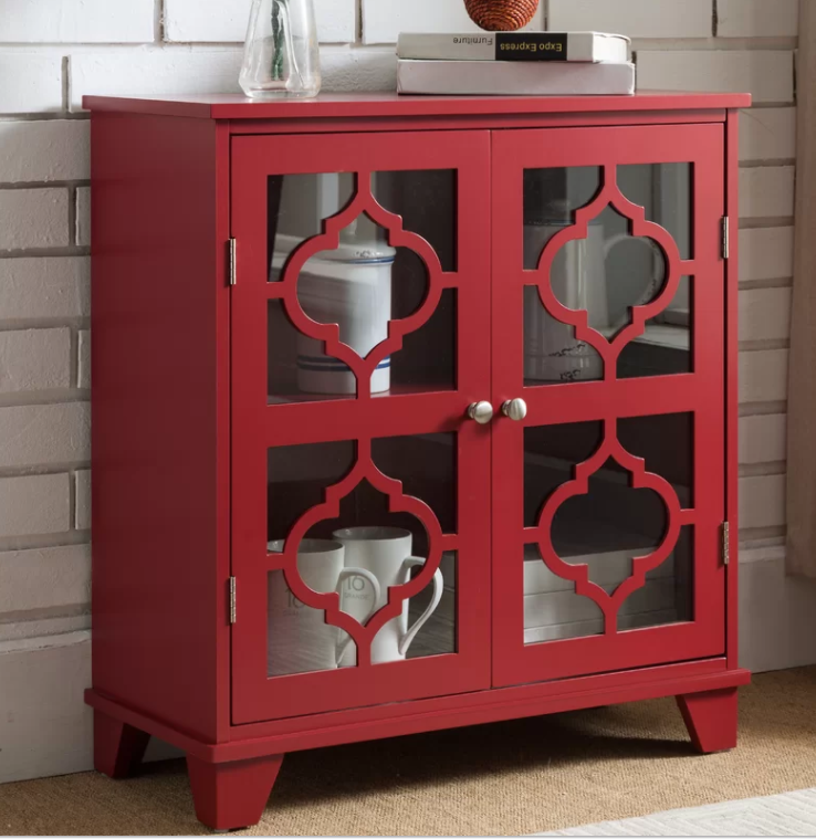 red credenza