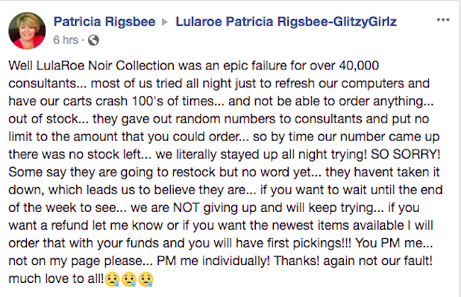 Let's talk about the LuLaRoe Noir collection, shall we? - @LULAROEFAIL