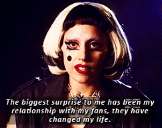 There's no doubt that Lady Gaga LOVES her fans.