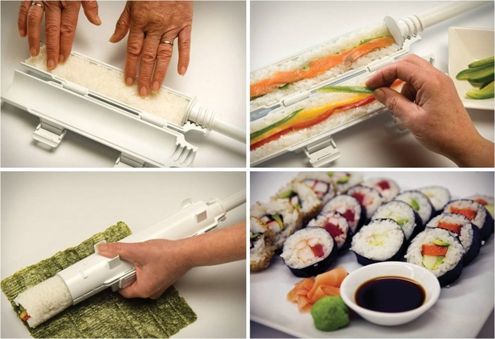 Sushi Making Kit 22 in 1 Sushi Roller Set Sushi Maker Bazooker Kit with Bam