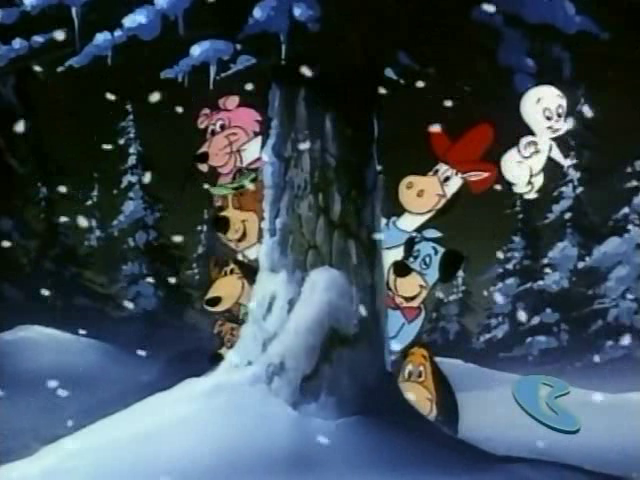 Screenshot of a Christmas special