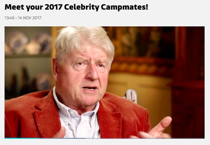 Uhhhh Boris Johnson S Dad Is On I M A Celebrity Get Me Out Of Here