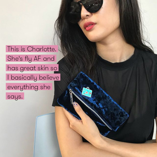To combat my skin problems, I met with Charlotte Cho, co-founder of Soko Glam—one of the biggest online retailers for Korean beauty products. She's also an esthetician, so I went to her office and had her look at my face to tell me what the heck was going on with my skin and recommend me a full K-beauty (Korean beauty) skin care routine.