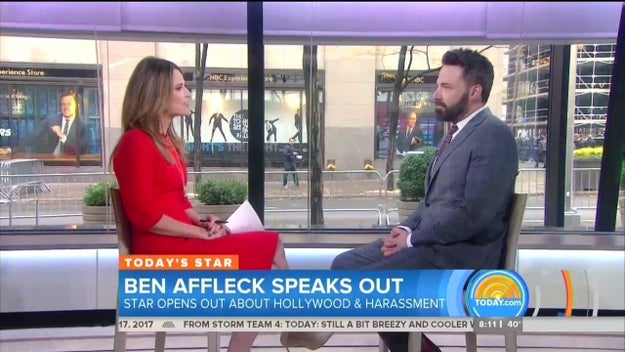 "Did you know that side to him?" Guthrie asked, inquiring about how the allegations against Weinstein affected Affleck personally, considering the actor's breakout role was in 1997's Good Will Hunting, a Weinstein production. 

"I knew he was sleazy," Affleck said. "And kind of a bully."