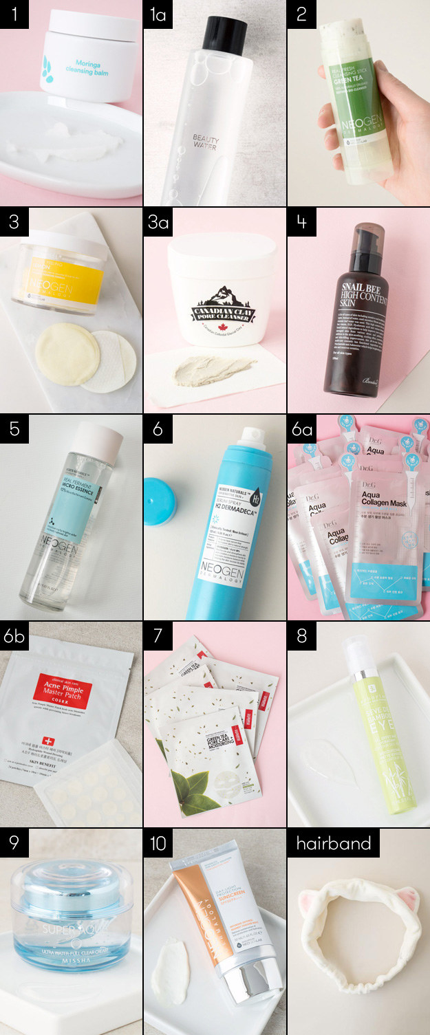 For my concerns — hormonal breakouts and hyper-pigmentation after — Charlotte prescribed the below products. I know it seems like a lot, but I didn't use every single product every single day, and some of them I didn't use at all. Each product is numbered to correlate with one of the steps above, and a brief description of what they do is below: