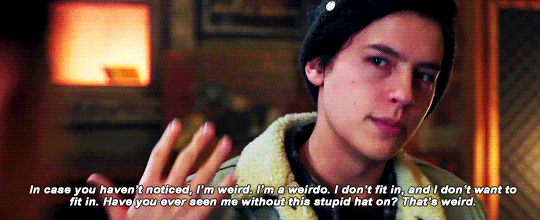 Image result for jughead im weird gif