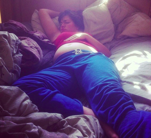 You napped like a goddamn champion when you were pregnant and these days, your "sleep", for lack of a better word that means no sleep, is a lot shorter and a lot lighter.