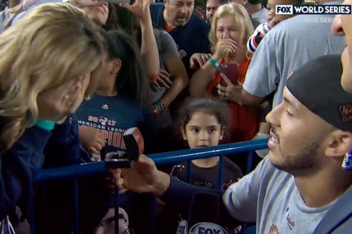 A Houston Astros Player Just Proposed To His Girlfriend After Winning The  World Series