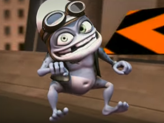 Why was crazy frog's dick visible