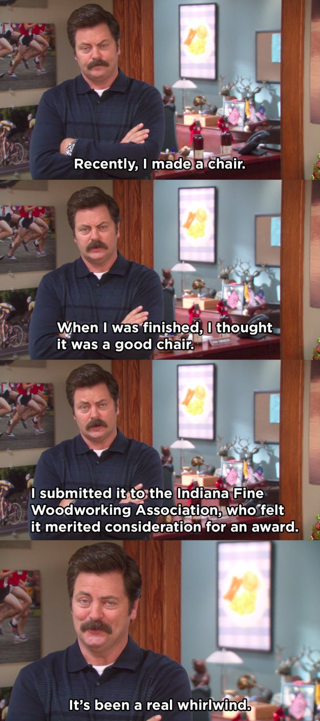 When Ron made a chair.