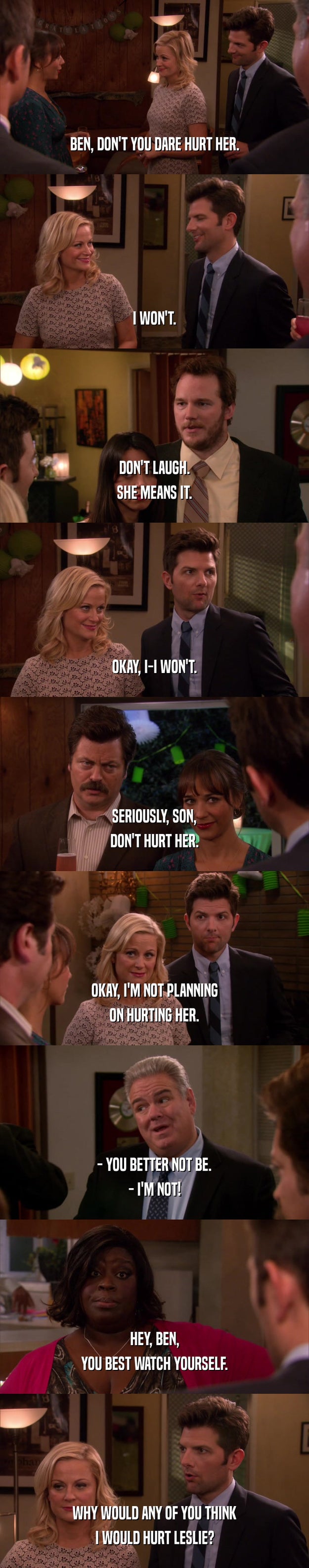 When Ben got a stern warning.