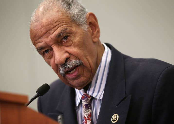 Rep. John Conyers speaks at the Congressional Black Caucus Foundation's 45th annual legislative conference, Washington, DC, September 18, 2015.