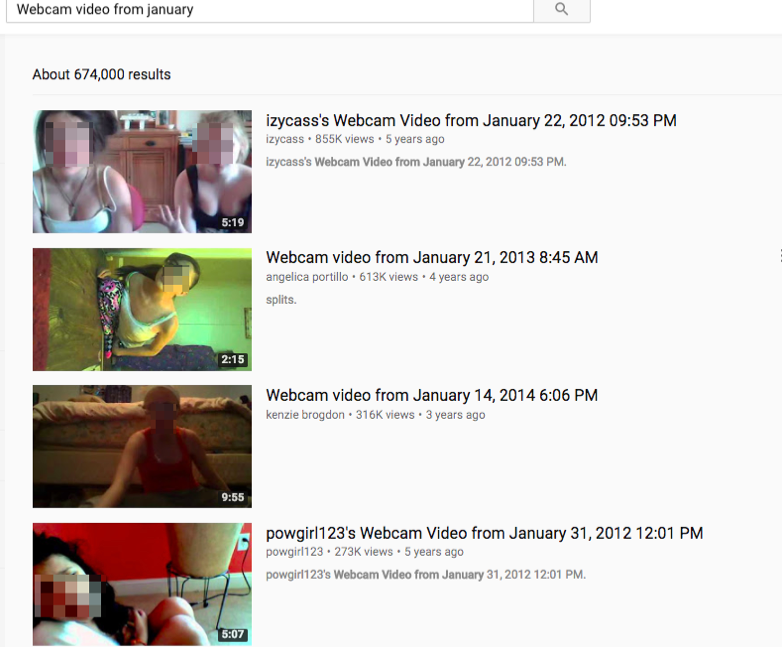 Girl Webcam Videos - YouTube Has A Massive Child Exploitation Problem