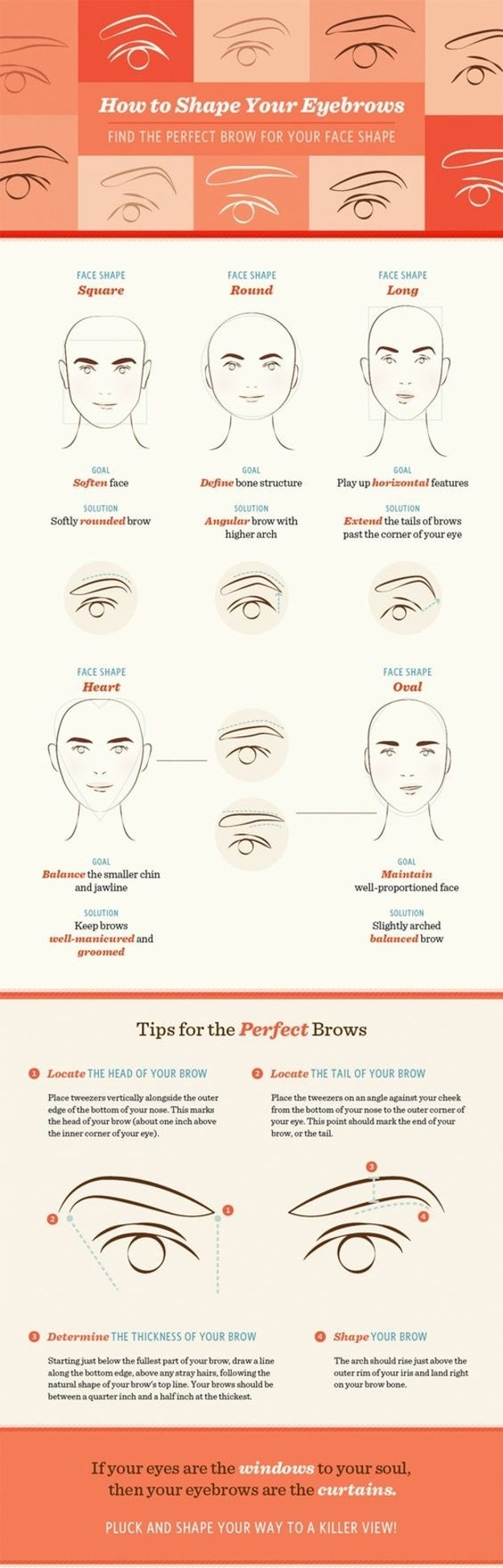 And while you're at it, make sure your eyebrow shape matches your face shape.