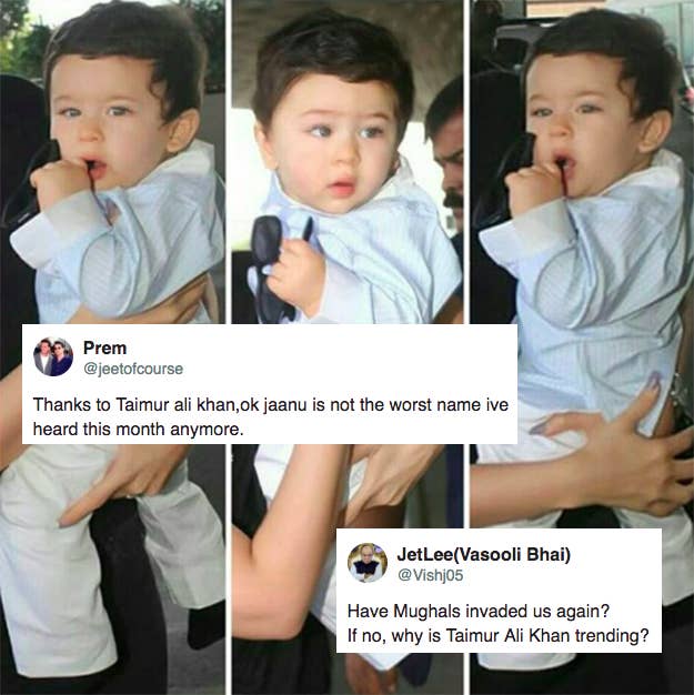 TL;DR – a bunch of jerks evidently couldn't stop themselves from trolling him because Taimur is also the name of some Mughal conqueror who lived a bazillion years ago.
