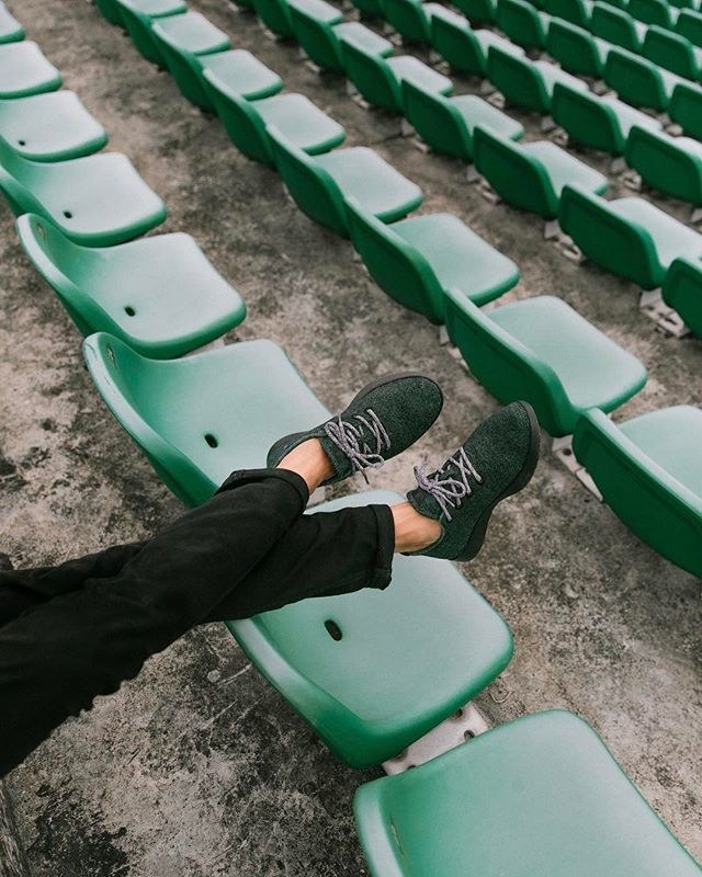 The fashion industry is a real drain on the environment. Shop these athleisure kicks made of responsibly-harvested wool here.