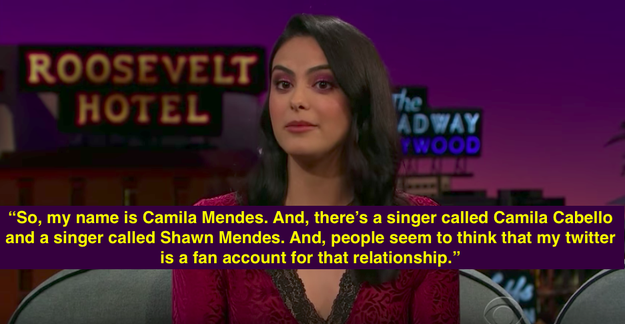 Well, last night on The Late Late Show with James Corden, Riverdale actress Camila Mendes revealed that she's actually been caught in the middle of their ~ship.~