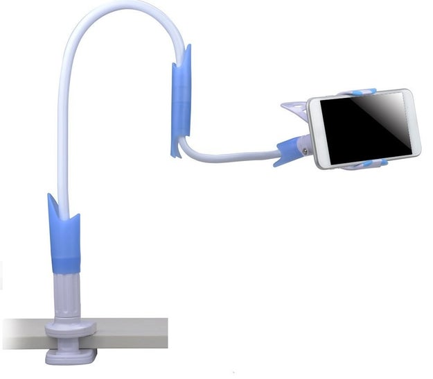 A gooseneck cellphone stand so you can watch your favorite cat videos totally hands-free.