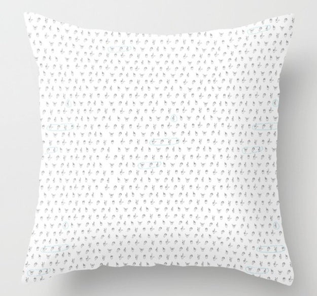 A throw pillow that says "I love you" in American Sign Language, for the person you've got all the feels for.