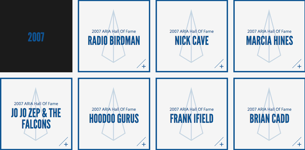 Seven acts in total were inducted into the Hall of Fame.