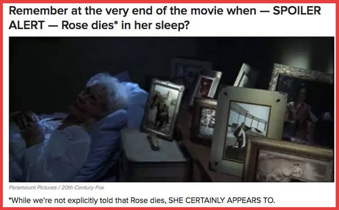 Rose Might Not Have Died At The End Of 