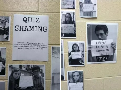 And these students, who were put on the wall of shame: