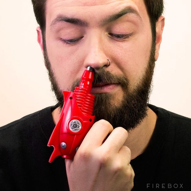 A ray gun nose trimmer so your friend can go "pew pew" while using it.