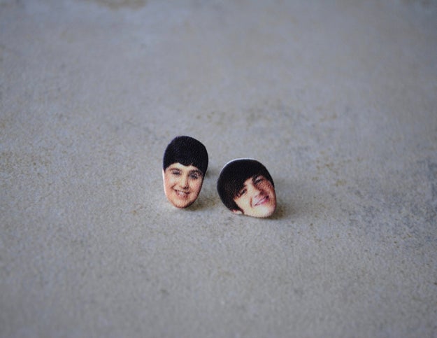 Speaking of boobs, a pair of Drake &amp; Josh earrings.